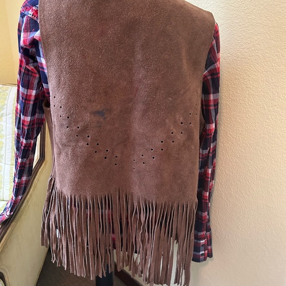 Vintage suede fringevest . 70’s? - Picture 4 of 4
